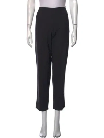 Pre-owned Brunello Cucinelli Virgin Wool Straight Leg Pants In Black