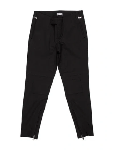 Pre-owned Brunello Cucinelli Virgin Wool Straight Leg Pants In Black