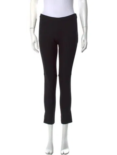Pre-owned Brunello Cucinelli Virgin Wool Straight Leg Pants In Black