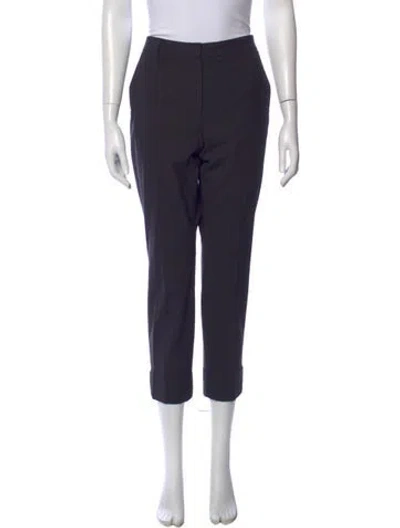 Pre-owned Brunello Cucinelli Virgin Wool Straight Leg Pants In Blue