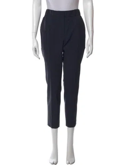 Pre-owned Brunello Cucinelli Virgin Wool Straight Leg Pants In Blue