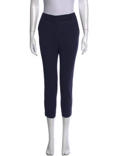 Pre-owned Brunello Cucinelli Virgin Wool Straight Leg Pants In Blue