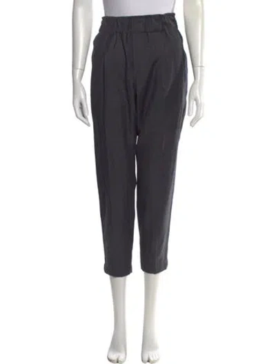 Pre-owned Brunello Cucinelli Virgin Wool Straight Leg Pants In Gray