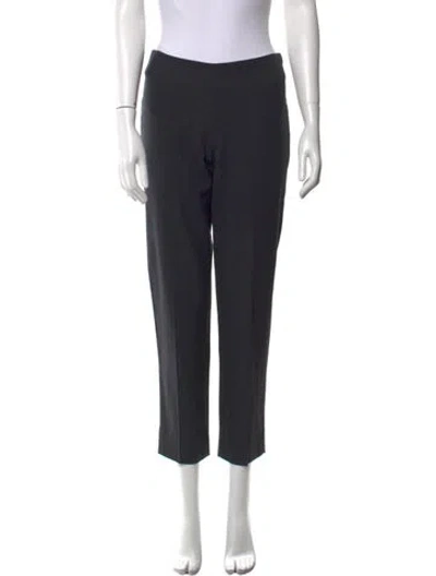 Pre-owned Brunello Cucinelli Virgin Wool Straight Leg Pants In Gray