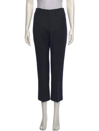 Pre-owned Brunello Cucinelli Virgin Wool Straight Leg Pants In Gray