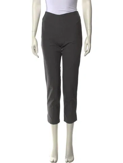 Pre-owned Brunello Cucinelli Virgin Wool Straight Leg Pants In Gray