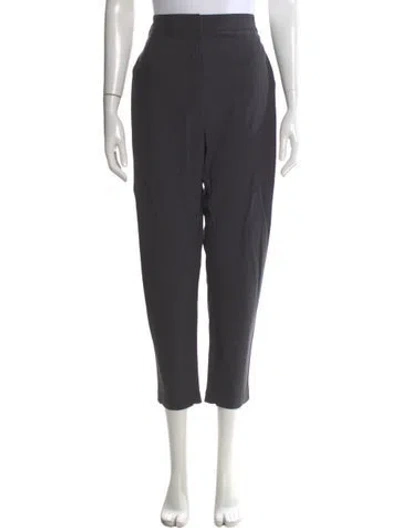 Pre-owned Brunello Cucinelli Virgin Wool Straight Leg Pants In Gray
