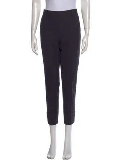 Pre-owned Brunello Cucinelli Virgin Wool Straight Leg Pants In Gray