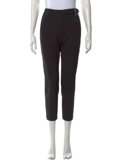 Pre-owned Brunello Cucinelli Virgin Wool Straight Leg Pants In Gray