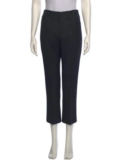 Pre-owned Brunello Cucinelli Virgin Wool Straight Leg Pants In Gray