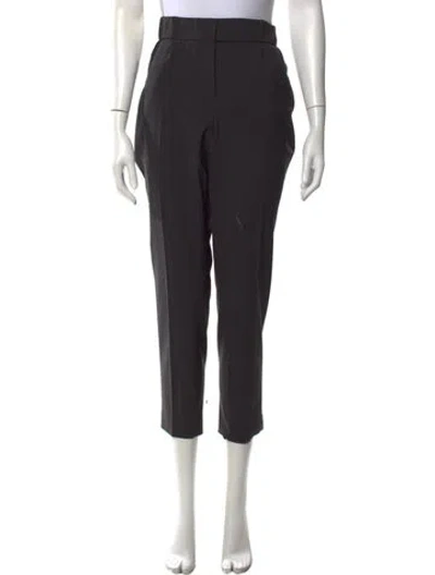 Pre-owned Brunello Cucinelli Virgin Wool Straight Leg Pants In Grey