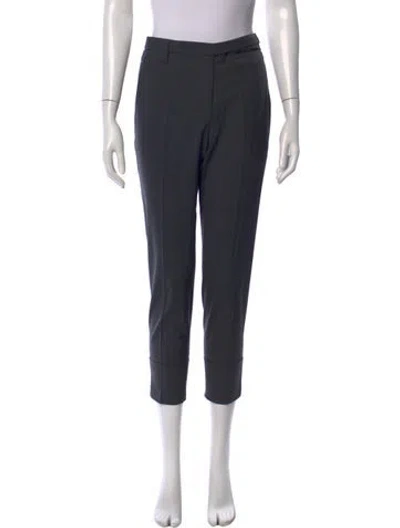 Pre-owned Brunello Cucinelli Virgin Wool Straight Leg Pants In Grey