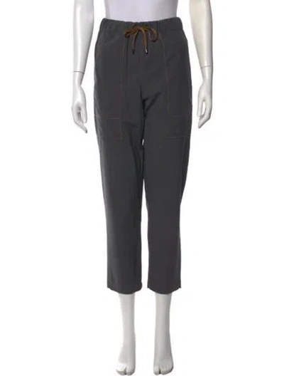 Pre-owned Brunello Cucinelli Virgin Wool Straight Leg Pants In Grey