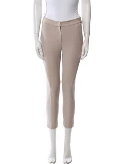 Pre-owned Brunello Cucinelli Virgin Wool Straight Leg Pants In Neutral
