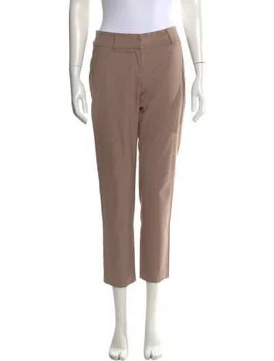 Pre-owned Brunello Cucinelli Virgin Wool Straight Leg Pants In Neutral