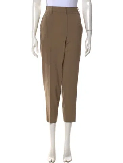 Pre-owned Brunello Cucinelli Virgin Wool Straight Leg Pants In Neutral