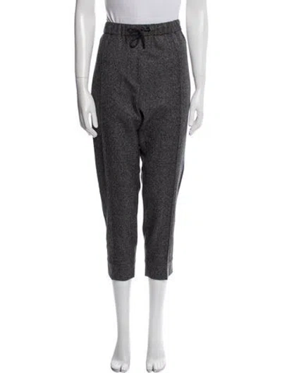 Pre-owned Brunello Cucinelli Virgin Wool Straight Leg Pants W/ Tags In Black