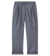 Brunello Cucinelli Virgin Wool Straight Pants In Gray