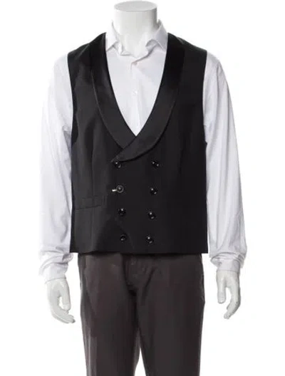 Pre-owned Brunello Cucinelli Virgin Wool Suit Vest W/ Tags In Black