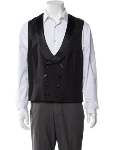 Pre-owned Brunello Cucinelli Virgin Wool Suit Vest W/ Tags In Black