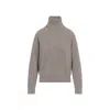 Brunello Cucinelli Wool Cashmere Silk Pullover In Gray