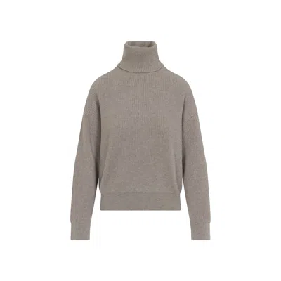 Brunello Cucinelli Virgin-wool Sweater In Gray