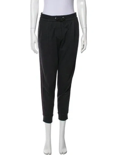 Pre-owned Brunello Cucinelli Virgin Wool Sweatpants In Black