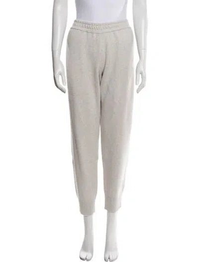 Pre-owned Brunello Cucinelli Virgin Wool Sweatpants In Neutral