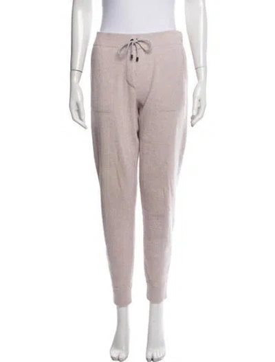 Pre-owned Brunello Cucinelli Virgin Wool Sweatpants In Pink