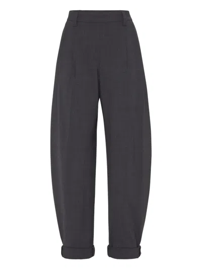 BRUNELLO CUCINELLI VIRGIN-WOOL TROUSERS