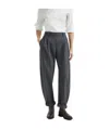 Brunello Cucinelli Virgin-wool Trousers In Gray