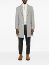 Brunello Cucinelli Virgin Wool Trousers In Grey