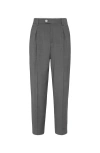 Brunello Cucinelli Wool Tailored Trousers With Multiple Pockets In Gray