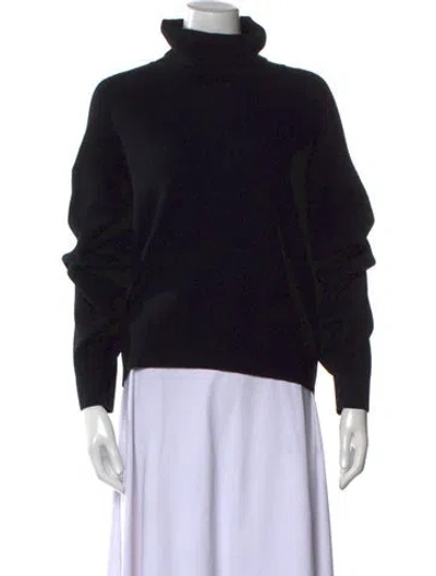 Pre-owned Brunello Cucinelli Virgin Wool Turtleneck Sweater In Black