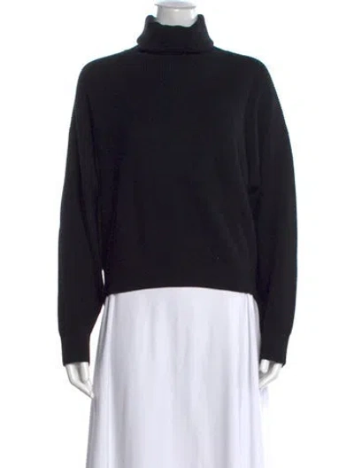 Pre-owned Brunello Cucinelli Virgin Wool Turtleneck Sweater In Blue