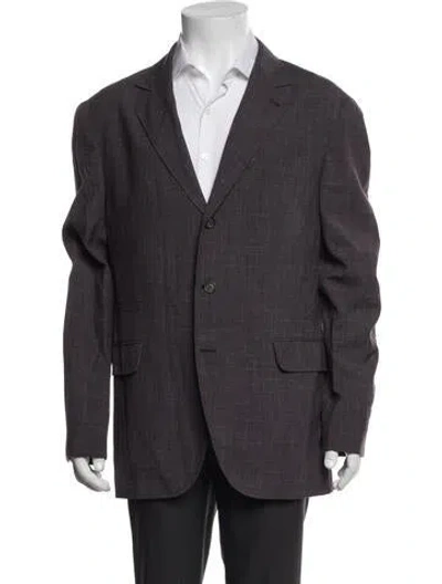 Pre-owned Brunello Cucinelli Virgin Wool Tweed Pattern Two-piece Blazer In Red