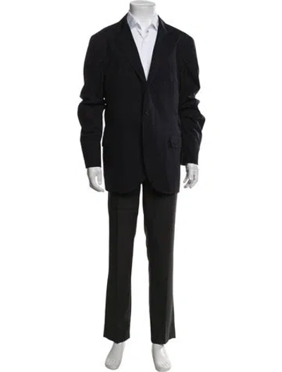 Pre-owned Brunello Cucinelli Virgin Wool Two-piece Blazer In Blue