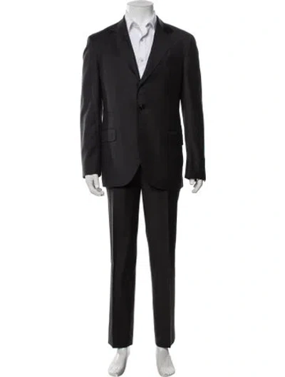 Pre-owned Brunello Cucinelli Virgin Wool Two-piece Suit In Black