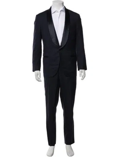 Pre-owned Brunello Cucinelli Virgin Wool Two-piece Suit In Blue