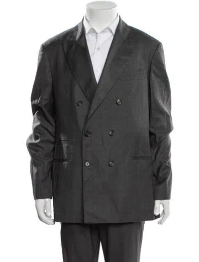 Pre-owned Brunello Cucinelli Virgin Wool Two-piece Suit In Gray