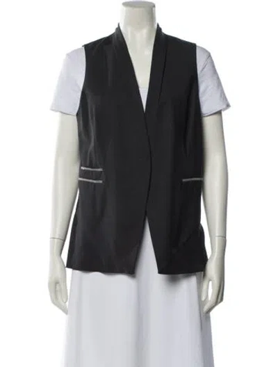 Pre-owned Brunello Cucinelli Virgin Wool Vest In Black