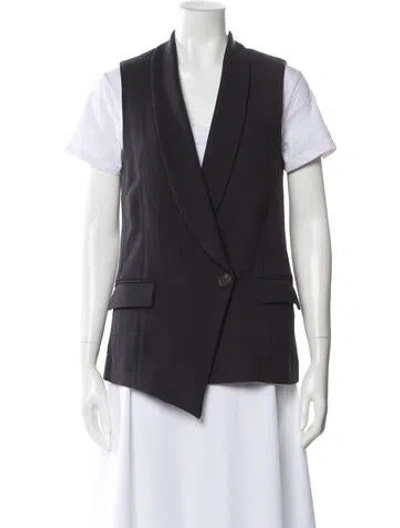 Pre-owned Brunello Cucinelli Virgin Wool Vest In Blue