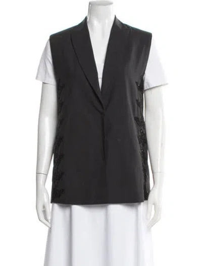 Pre-owned Brunello Cucinelli Virgin Wool Vest In Gray