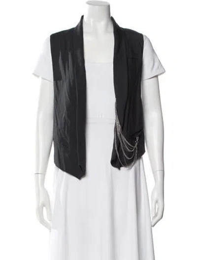 Pre-owned Brunello Cucinelli Virgin Wool Vest In Gray