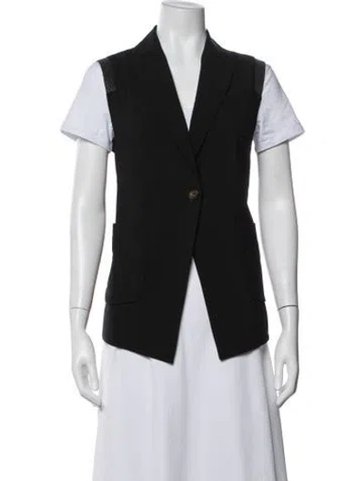 Pre-owned Brunello Cucinelli Virgin Wool Vest In Grey