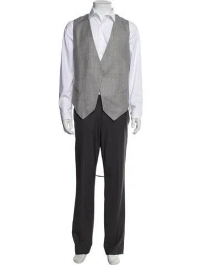 Pre-owned Brunello Cucinelli Virgin Wool Vest In Grey