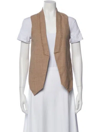 Pre-owned Brunello Cucinelli Virgin Wool Vest In Neutral