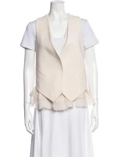 Pre-owned Brunello Cucinelli Virgin Wool Vest In Neutral