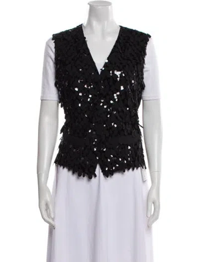 Pre-owned Brunello Cucinelli Virgin Wool Vest W/ Tags In Black