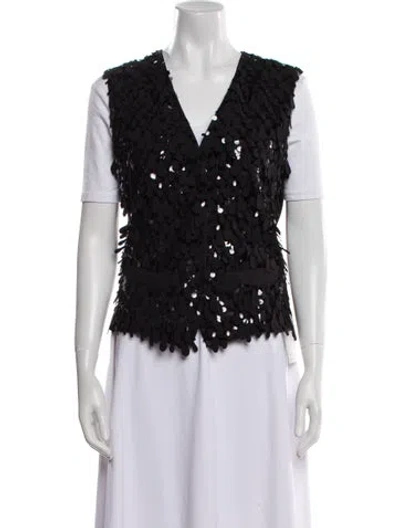 Pre-owned Brunello Cucinelli Virgin Wool Vest W/ Tags In Black